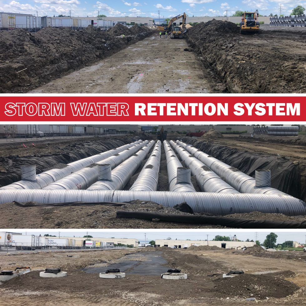 Brand New Storm Water Retention Systems Installed In A Week