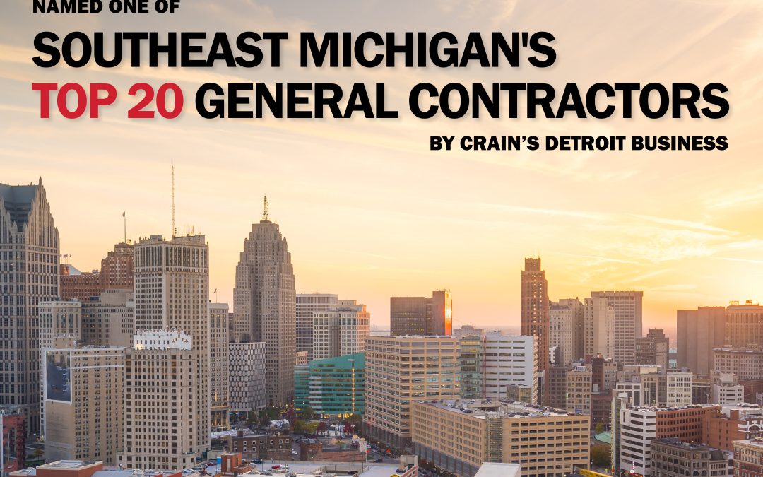 Oliver / Hatcher Construction – Crain’s Detroit Business – Detroit’s Top 20 General Contractors