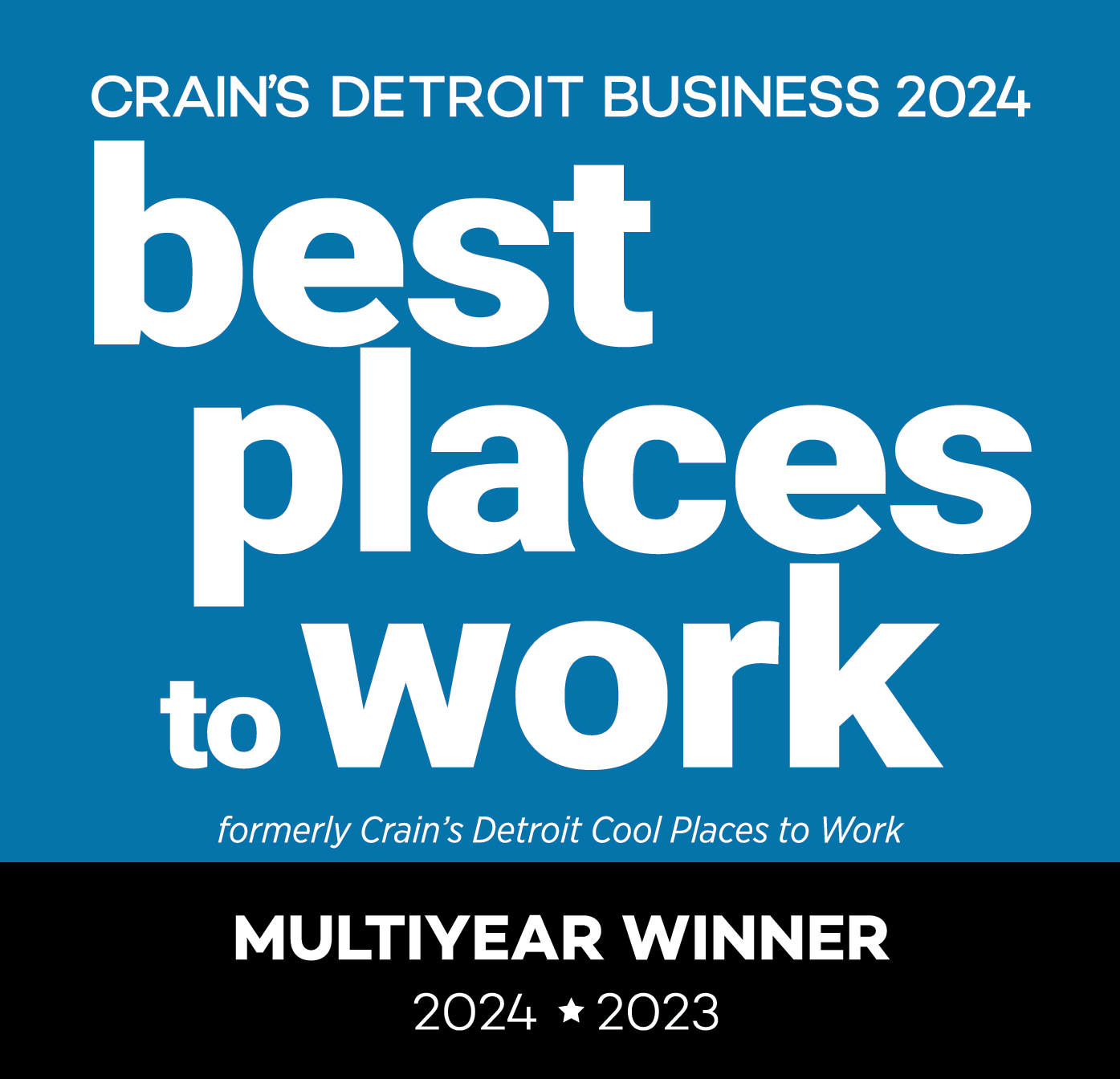 Crain's Detroit Business - Best Places to Work Award 2023