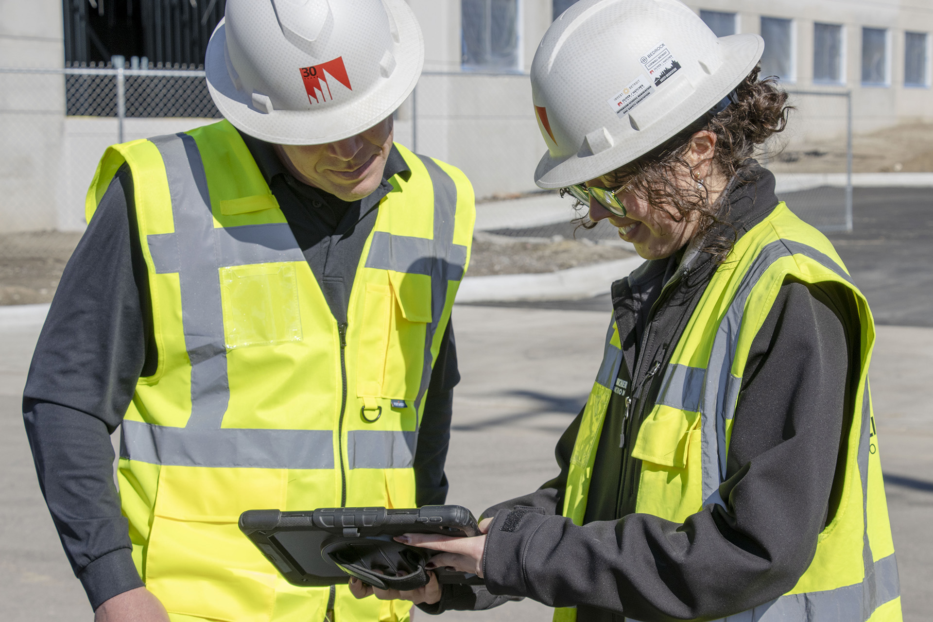 crane and modern building in city district