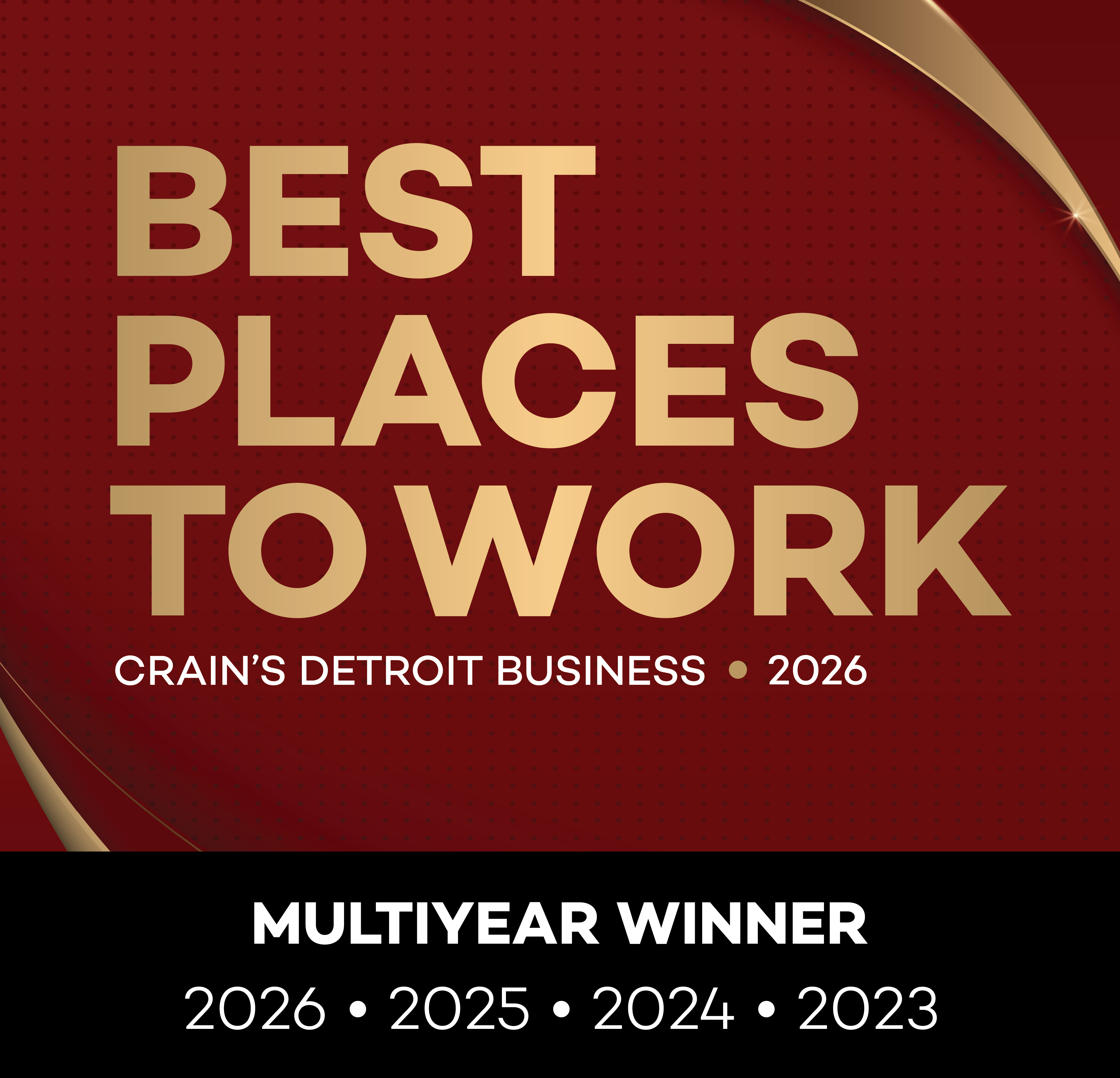 Crain's Detroit Business - Best Places to Work Award 2023